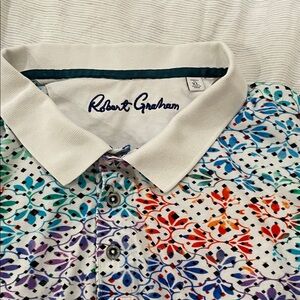 Robert Graham Vibrant Patterned Polo Shirt